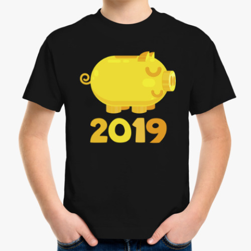 Детская футболка Год свиньи 2019