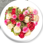 Сердце из роз