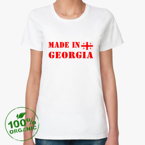 Женская футболка из органик-хлопка Made in Georgia