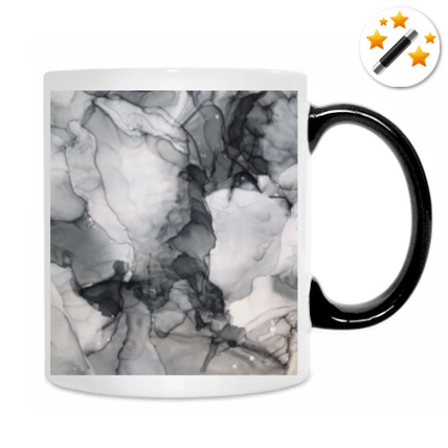 Кружка-хамелеон с принтом Краски