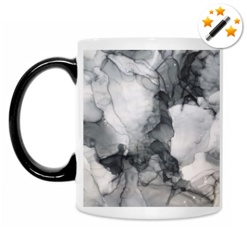 Кружка-хамелеон с принтом Краски