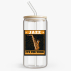 Банка с бамбуковой крышкой