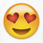 Emoji Смайл: Влюбленный