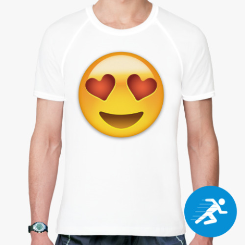 Спортивная футболка Emoji Смайл: Влюбленный