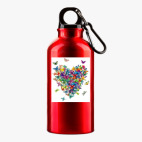 Металлическая бутылка 400 мл UV-DTF