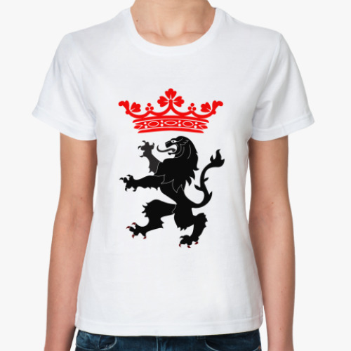 Классическая футболка геральдический лев