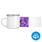 Кружка металлическая белая (круговая запечатка)