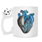 Кружка с футбольным мячиком