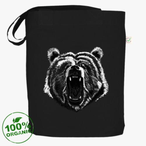 Сумка шоппер с принтом Медведь