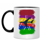 Кружка двухцветная