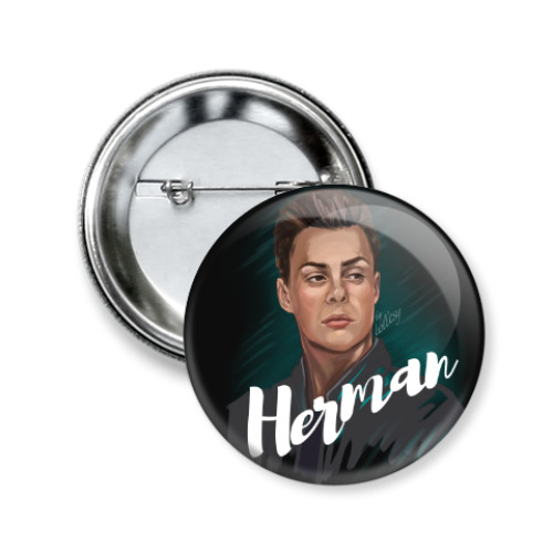 Значок 50мм с принтом Herman Tommeraas