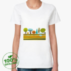 Женская футболка органик