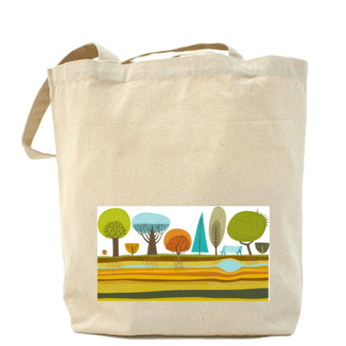 Сумка шоппер с принтом ПАРК