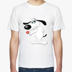 Собачка с цветком