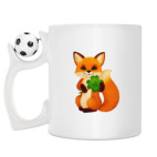 Кружка с футбольным мячиком