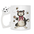 Кружка с футбольным мячиком