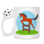 Кружка с футбольным мячиком