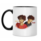 Кружка двухцветная