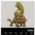 Ленивец на черепахе