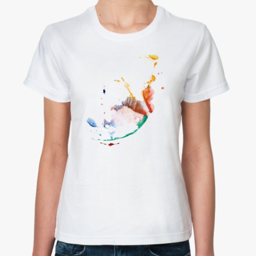 Классическая футболка с принтом «Цвет»