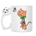 Кружка с футбольным мячиком