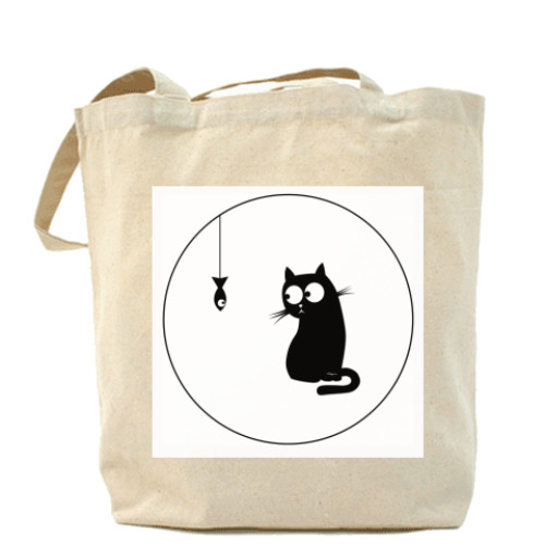 Сумка шоппер Gazing cat eco tote