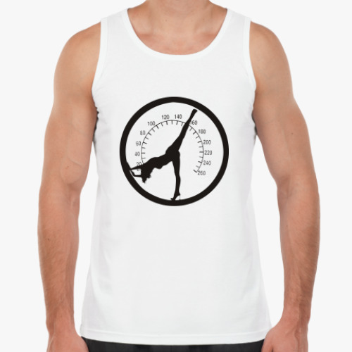 Майка с принтом Спидометр с девушкой