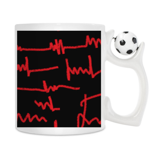 Кружка с принтом "Почерк"