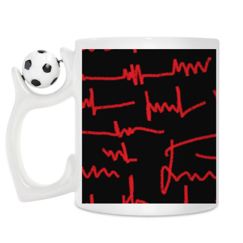 Кружка с принтом "Почерк"