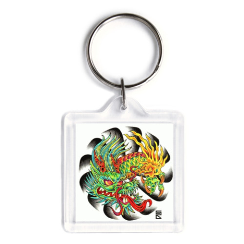 Брелок с принтом  Дракон