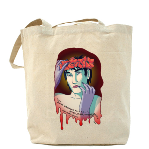 Сумка шоппер Венок из маков