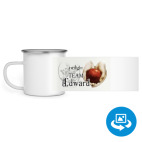 Кружка металлическая белая (круговая запечатка)