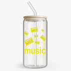 Банка с бамбуковой крышкой