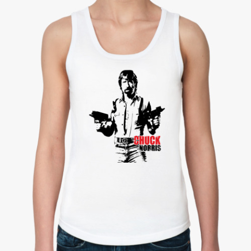 Женская майка с принтом Старина Чак