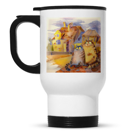 Кружка-термос Счастливые коты