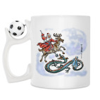 Кружка с футбольным мячиком