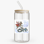 Банка с бамбуковой крышкой