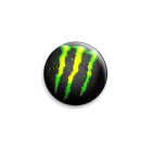 Значок 25 мм  Monster energy drink