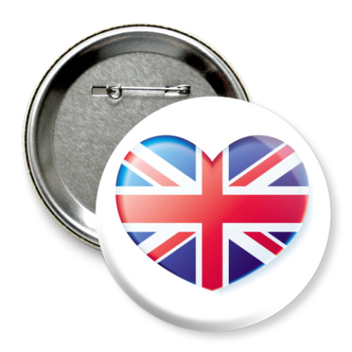 Значок 75мм с принтом England