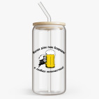 Банка с бамбуковой крышкой