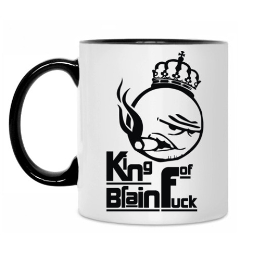 Кружка с принтом Brain Fucker