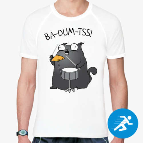 Спортивная футболка Кот Ba-Dum-Tss!