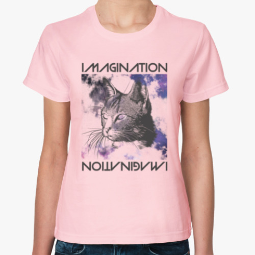 Женская футболка Imagination Cat