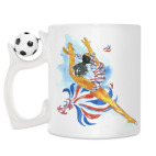 Кружка с футбольным мячиком