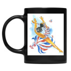 Кружка цветная UV-DTF