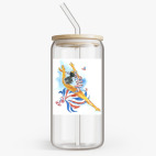 Банка с бамбуковой крышкой