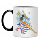 Кружка двухцветная