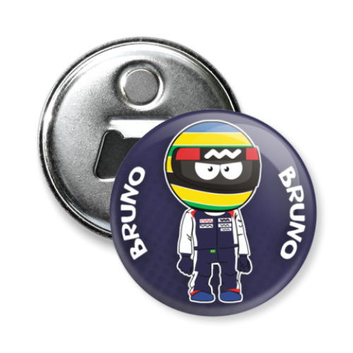 Магнит-открывашка с принтом Bruno