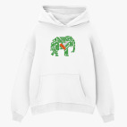 Толстовка худи оверсайз