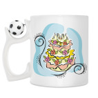 Кружка с футбольным мячиком